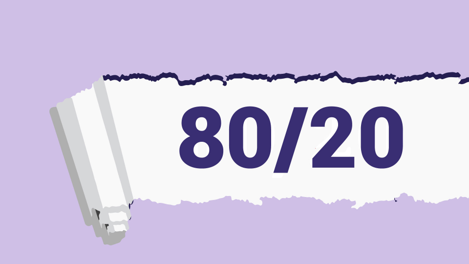Regla del 80/20 en tu vida profesional