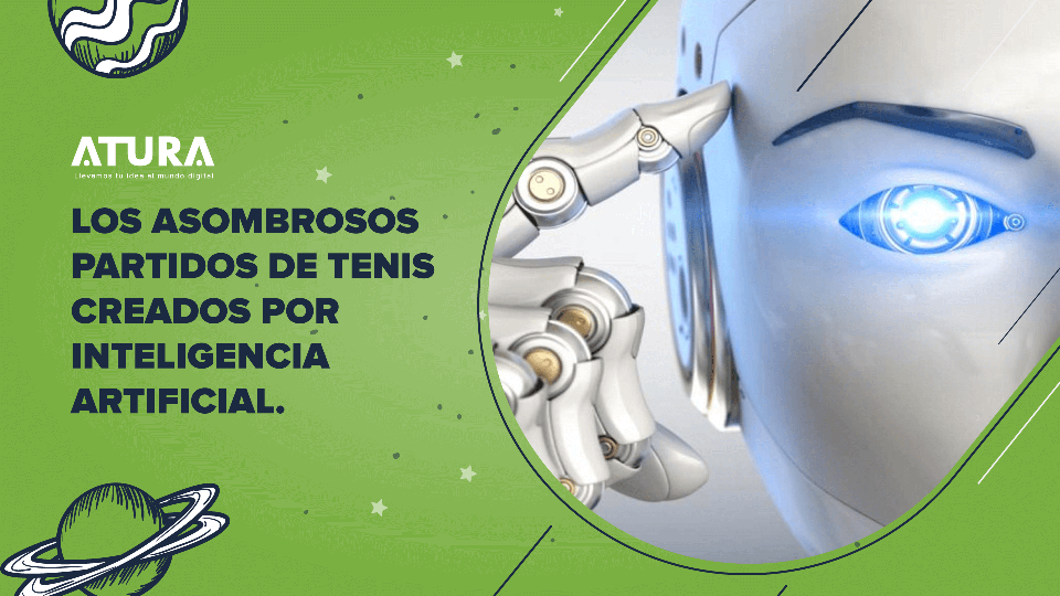 Los asombrosos partidos de tenis creados por inteligencia artificial.