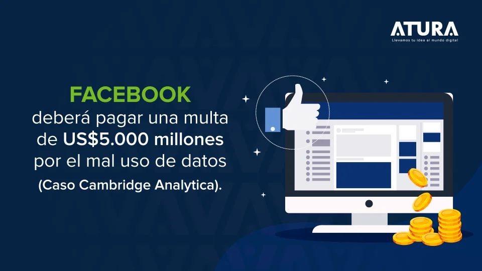 ATURA | Facebook deberá pagar una multa de US$5.000 millones por el mal uso de datos, caso Cambridge Analytica